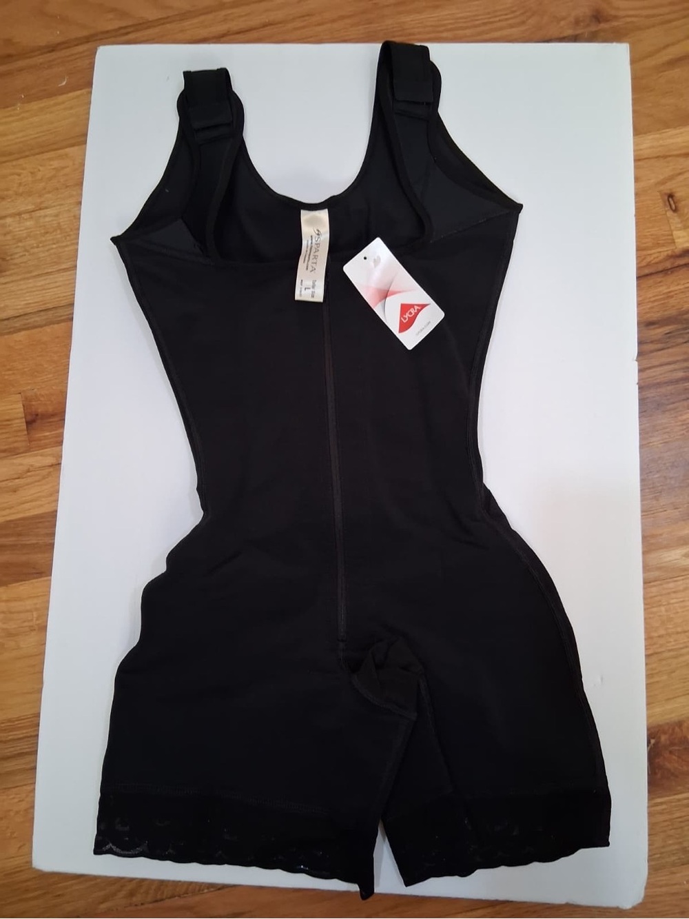 Sparta Black High-Waisted Postpartum Shaping Bodysuit